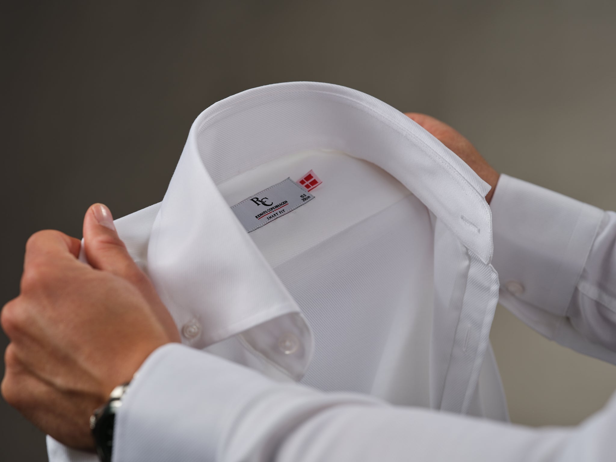 Kgs.Nytorv - White<br> Prestige Basic Button Down - Renato CopenhagenKgs.Nytorv - White<br> Prestige Basic Button DownRenato Copenhagen